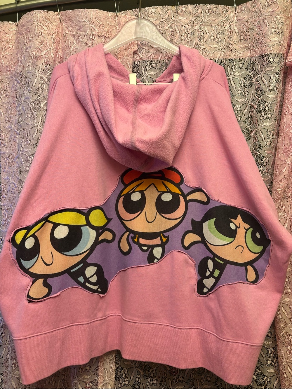 Pink Powerpuff Girls Hooded Jacket - Women's Cozy Cartoon Coat